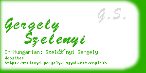 gergely szelenyi business card